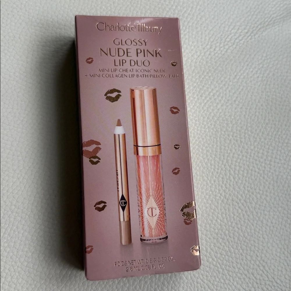 Charlotte Tilbury Eye Enhancing Kit And Nude‎ Pink Glossy Bundle